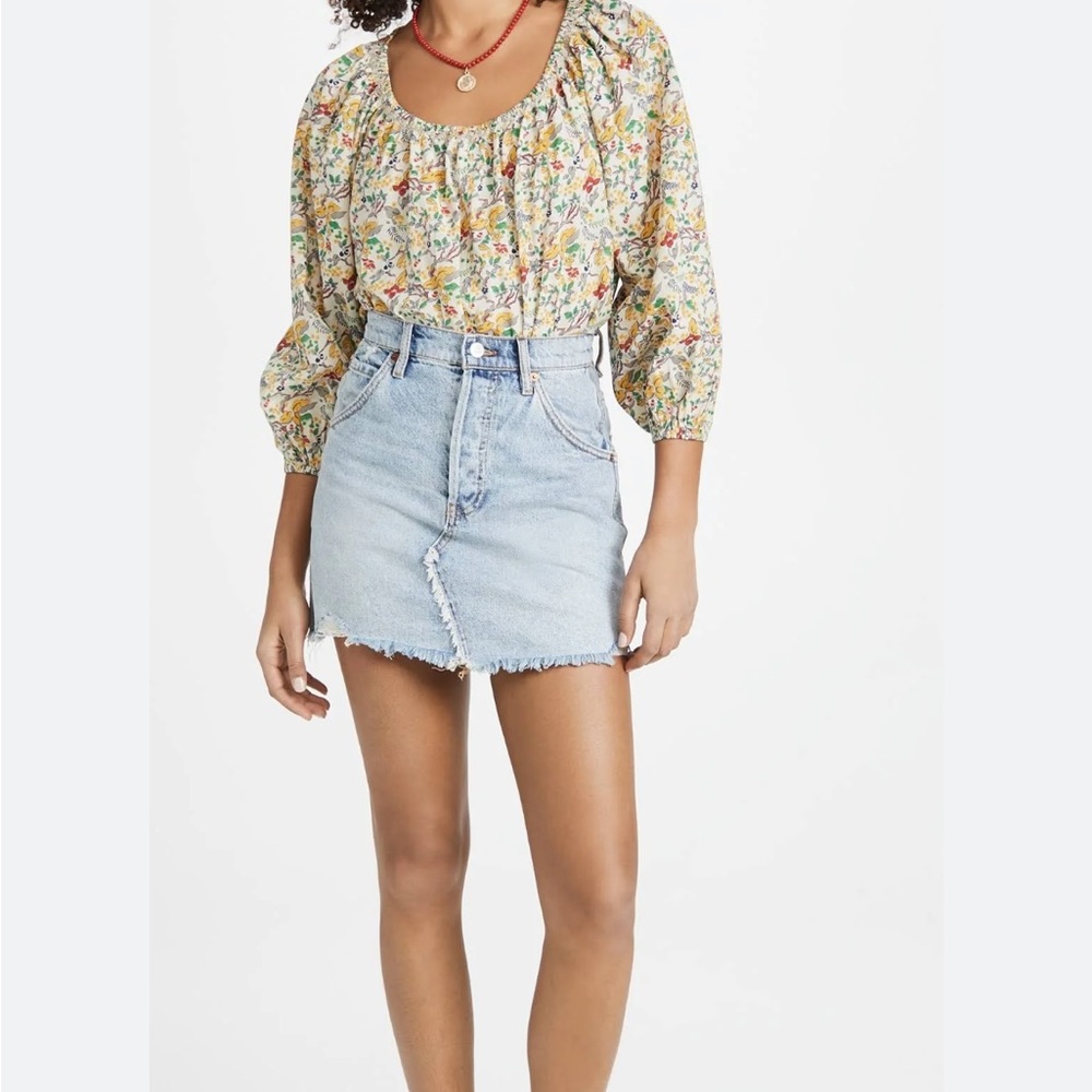 FREE PEOPLE  Button-Fly Cut Off Skirt size 29